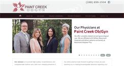 Desktop Screenshot of paintcreekobgyn.com